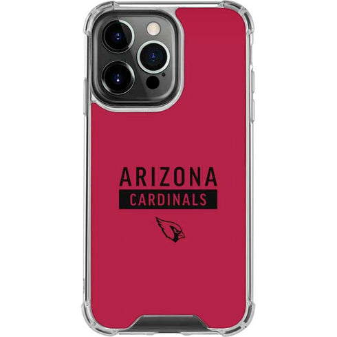NFL Arizona Cardinals Red Performance Series iPhone 16 Pro Clear Case